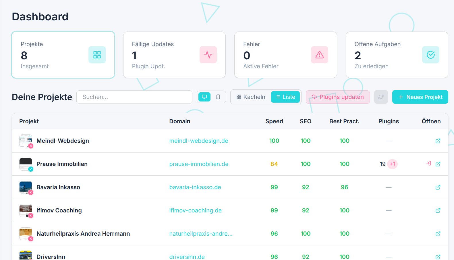 WP-Grid Listenansicht